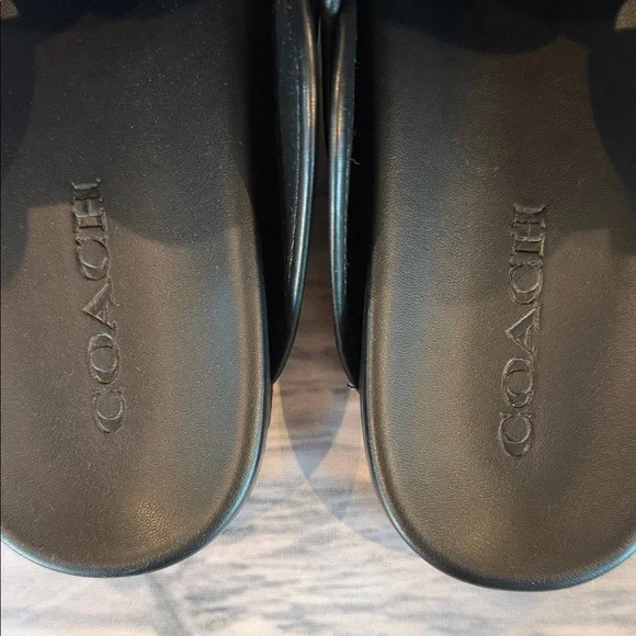 NWT COACH Women's Signature Jacquard Round Toe Archival Buckle Clogs - Picture 5 of 12